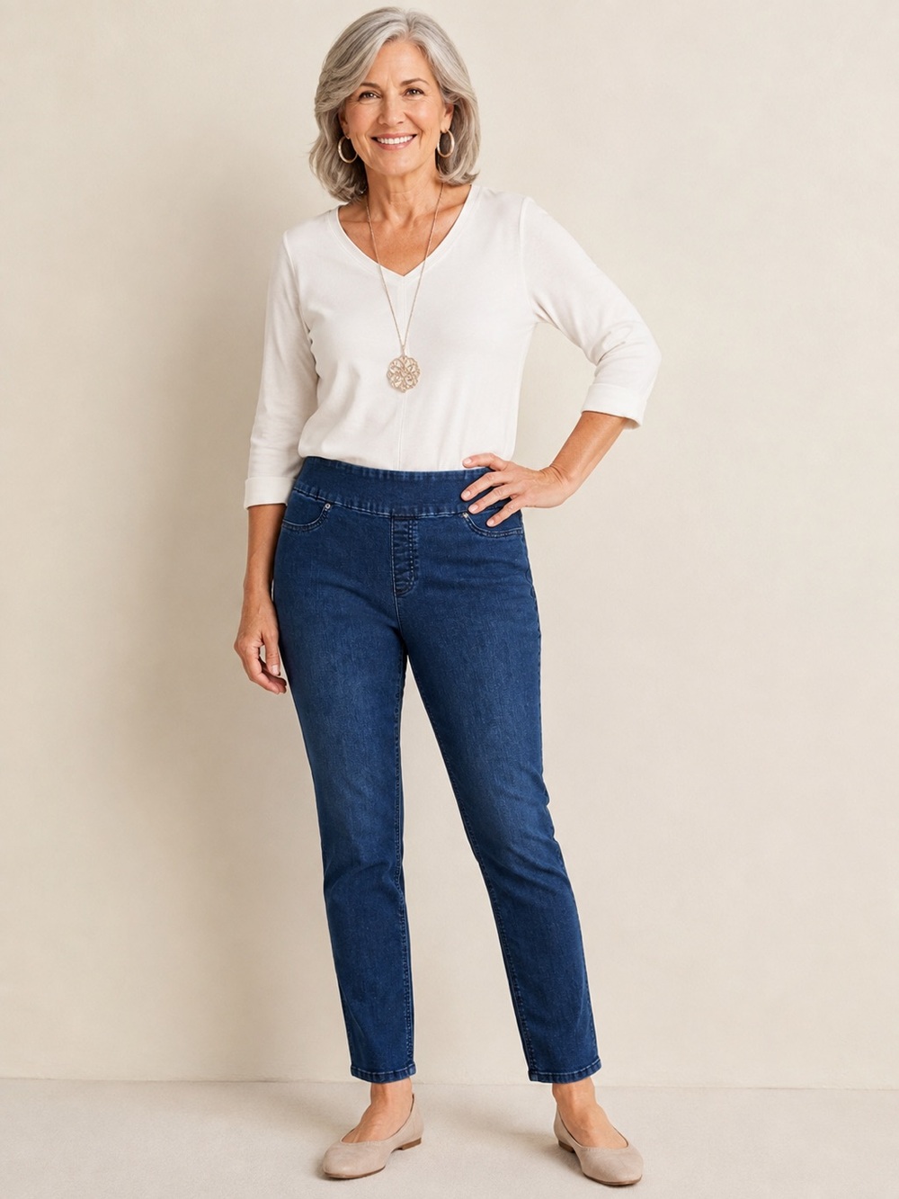 Chicos jeans Perfect stretch jegging size 8 Chicos 1